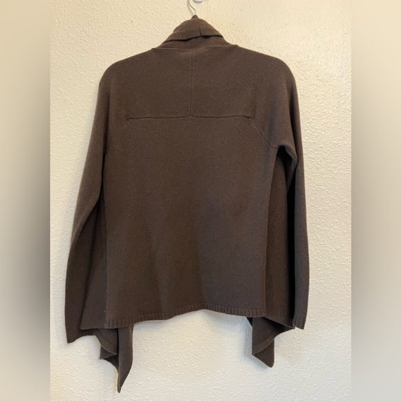 Loft wool/cashmere/angora brown open front cardigan size Small - Picture 3 of 4